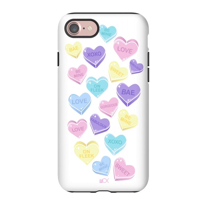 iPhone 7 StrongFit Heart Candy by M.O.K.