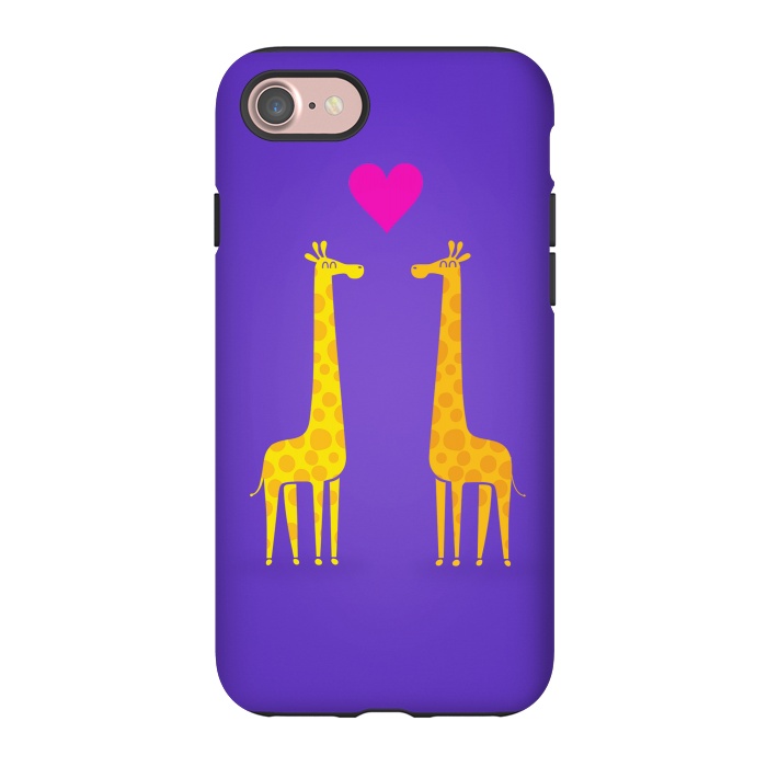 iPhone 7 StrongFit Couple in Love Purple by Philipp Rietz