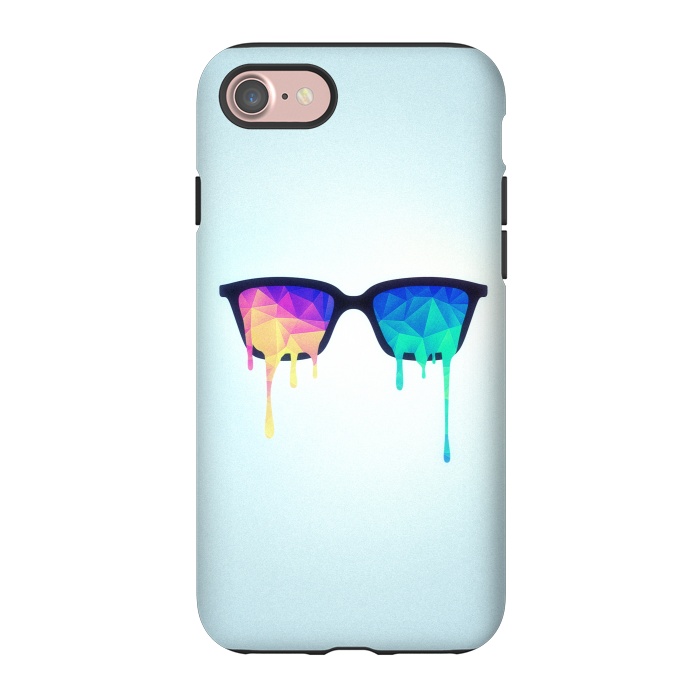 iPhone 7 StrongFit Psychedelic Nerd Glasses with Melting lsdtrippy by Philipp Rietz
