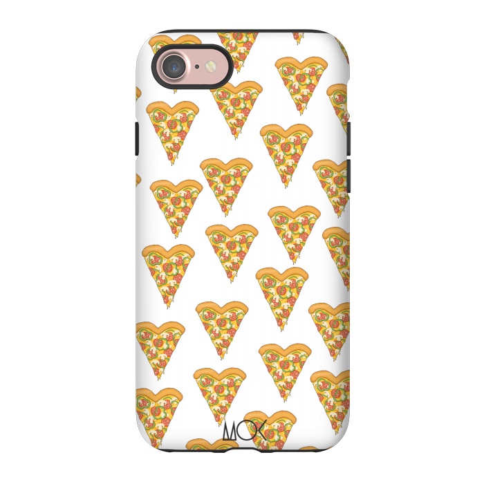 iPhone 7 StrongFit Pizza Heart by M.O.K.
