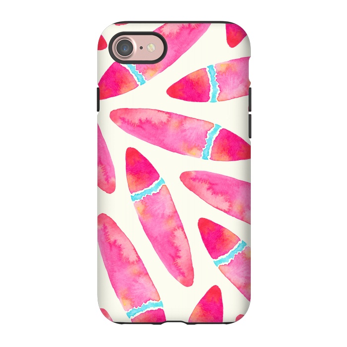 iPhone 7 StrongFit Pink Surf by Amaya Brydon