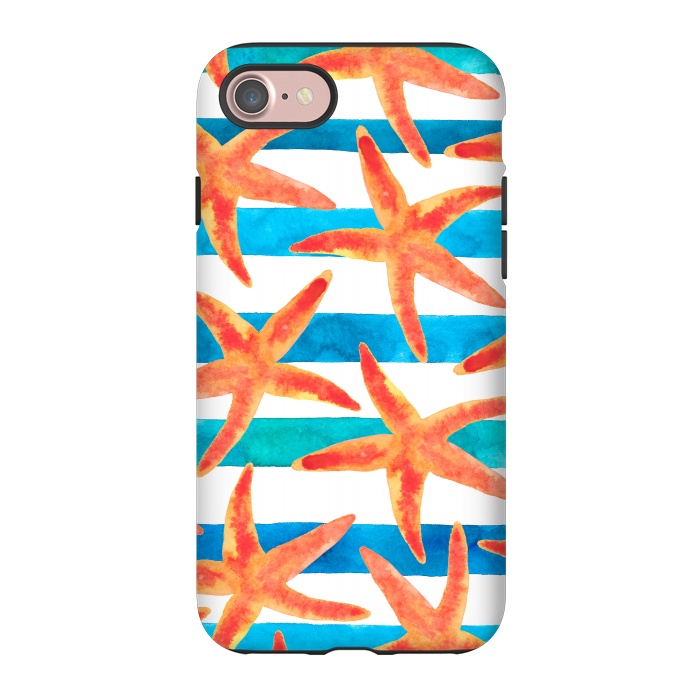 iPhone 7 StrongFit Starfish Tropics by Amaya Brydon