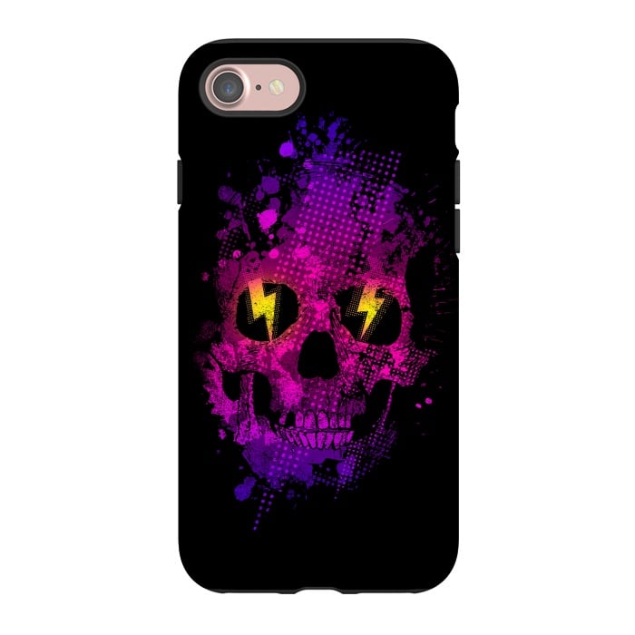 iPhone 7 StrongFit Acid Skull by Mitxel Gonzalez