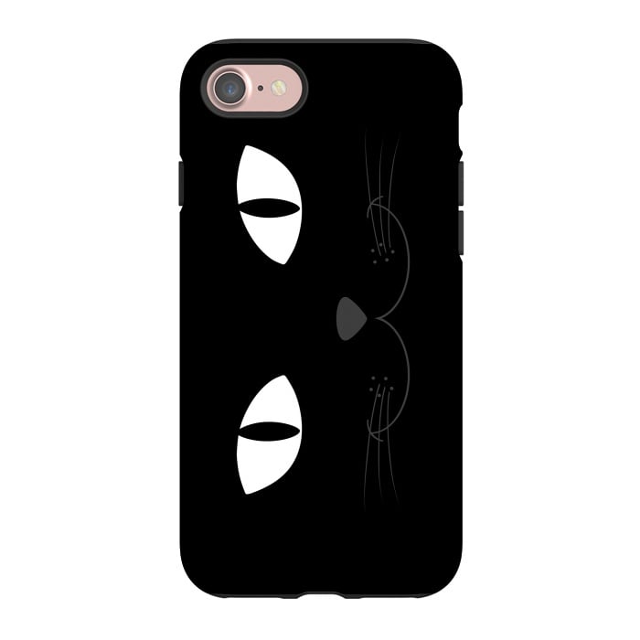 iPhone 7 StrongFit Black Cat by Mitxel Gonzalez