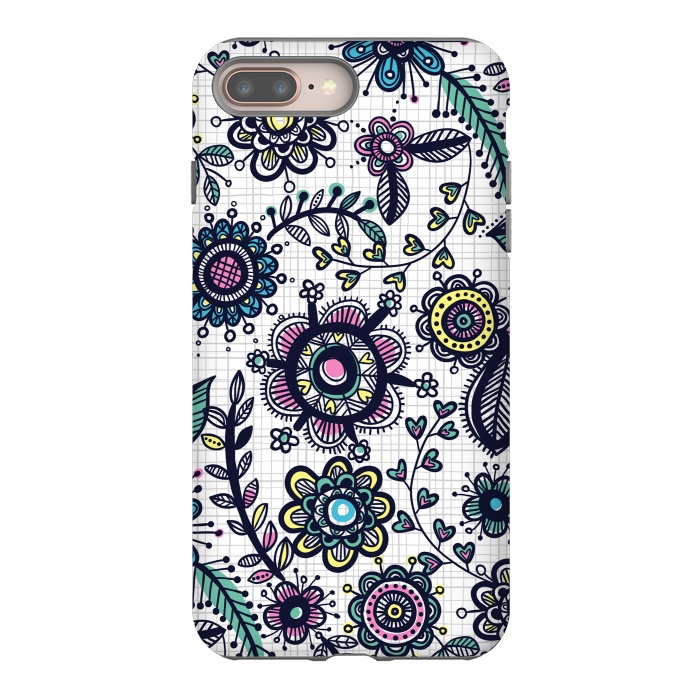 iPhone 7 plus StrongFit linea floral by Laura Grant
