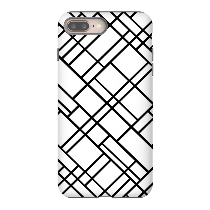 iPhone 7 plus StrongFit Map 45 White by Project M