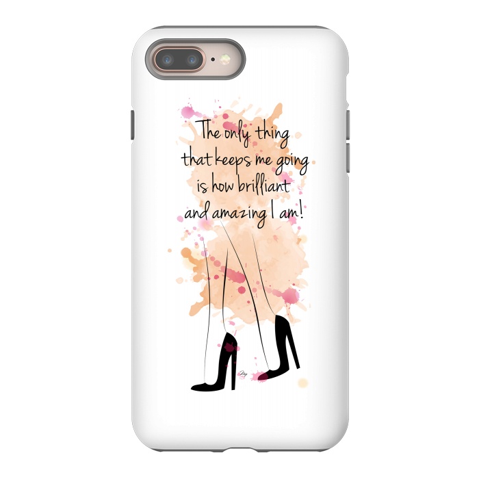 iPhone 7 plus StrongFit I am amazing Quote by Martina