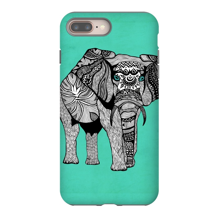 iPhone 7 plus StrongFit Elephant of Namibia by Pom Graphic Design