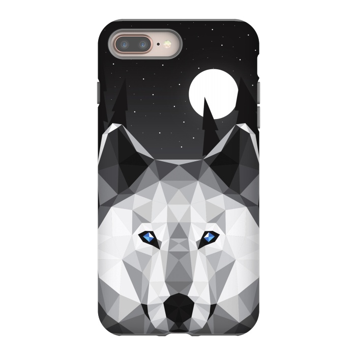 iPhone 7 plus StrongFit The Tundra Wolf by Davies Babies