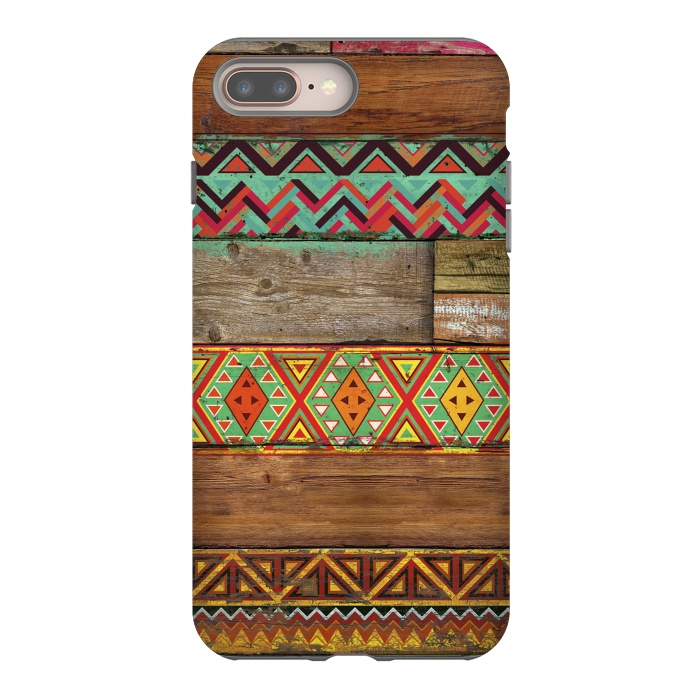 iPhone 7 plus StrongFit INDIAN WOOD by Diego Tirigall