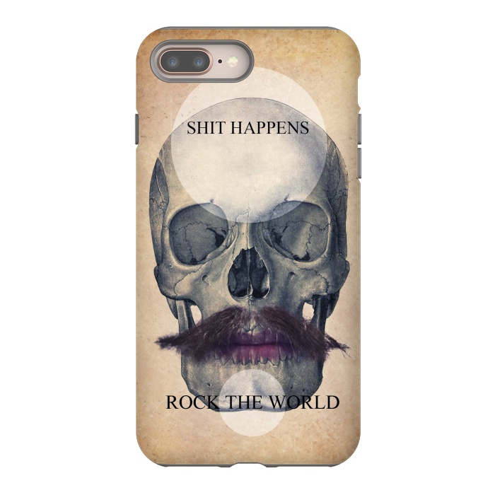 iPhone 7 plus StrongFit SKULL ROCK THE WORLD OK by Diego Tirigall