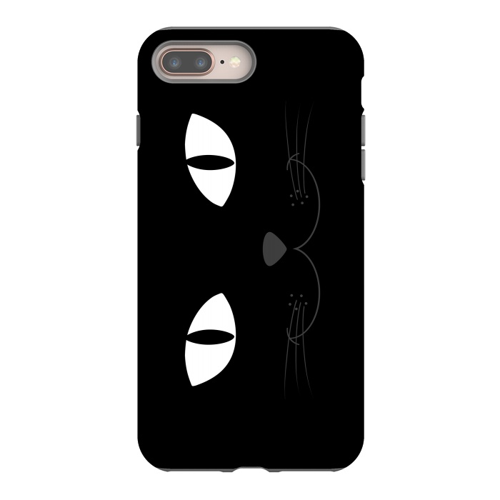 iPhone 7 plus StrongFit Black Cat by Mitxel Gonzalez
